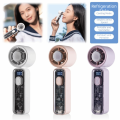 Low Noise Digital Display Refrigeration Electric Fan Ice Cool Function High Wind Speed Personal Cooling Fan Quiet Operation 100Gears Adjustable Small Air Cooler Indoor Outdoor Use. 