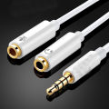 3.5mm Jack to Dual 3.5mm F Headset + Mic Y Splitter. 