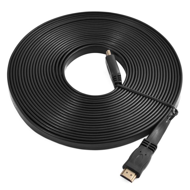 10M High Speed 1080P Hdmi Hd Flat Cable - Black Hdmi Cable 10M - Black ...