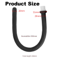 Silicone Bidet Bathroom Handheld Bidet Jet Water Sprayer for Feminine Wash Hose Sprayer for Toilet Black. 