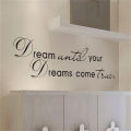Dream Until Your Dreams Come True Quote Vinyl Wall Sticker Decals Home Decor LINGLE. 