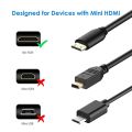 HDMI to Mini HDMI Cable for TV Gaming & Wearables - New | Excellent Quality. 