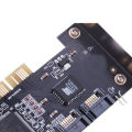 4 Ports PCI SATA Controller Internal Expansion Card with Two Sata Cables, for Desktop PC,Support SATA Hard Drive. 