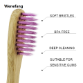 Wenefang 100Pcs Children Bamboo Toothbrushes Soft Bristles Eco Friendly Biodegradable Wooden Child Toothbrush Laser Logo. 