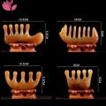 Yuanyan Natural Ox Horn Gua Sha Tools Scraping Point Full Body Massage Wide Toothed Comb Scalp Massage Brush Hair Care Tool. 