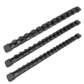 3 PCS Socket Organizer 1/2 3/8 1/4 Inch Drive Socket Rail Holders Repair Tools Socket Wall Black. 