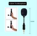 3.5mm Trs Microphone For Go Pro Hero and Dji Osmo ( 90mm TRS Microphone ). 