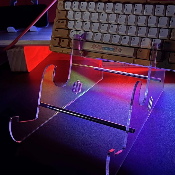 |MANYOU Keyboard Display Rack Stand Transparent Dazzle Color Storage ...
