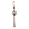 Display Case Lock Sliding Glass Door Ratchet Lock Security Glass Cabinet Lock with 2 Keys. 
