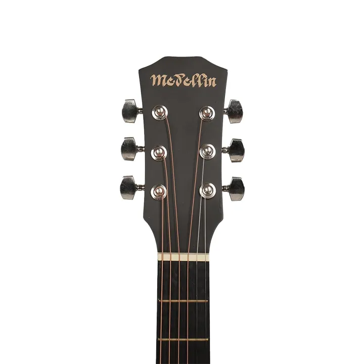 Medellin%2038%E2%80%9D%20Acoustic%20Guitar%20Matt%20finish%20with%20Bag%20,%20strap,%20string%20and%20picks%20(Black)%20-%20Image%205