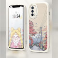 FELMYST for Realme C11 2021 C20 C20A Back Cover PU Leather Street Pattern Soft Silicone Edge Phone Case. 