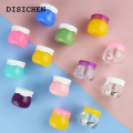 DISICHEN 1pc 5ml Portable Honey Lip Gloss Empty Bottle Cute Plastic Balm Container Jar Shaped Reusable with Small Spoon Refillable Hot. 
