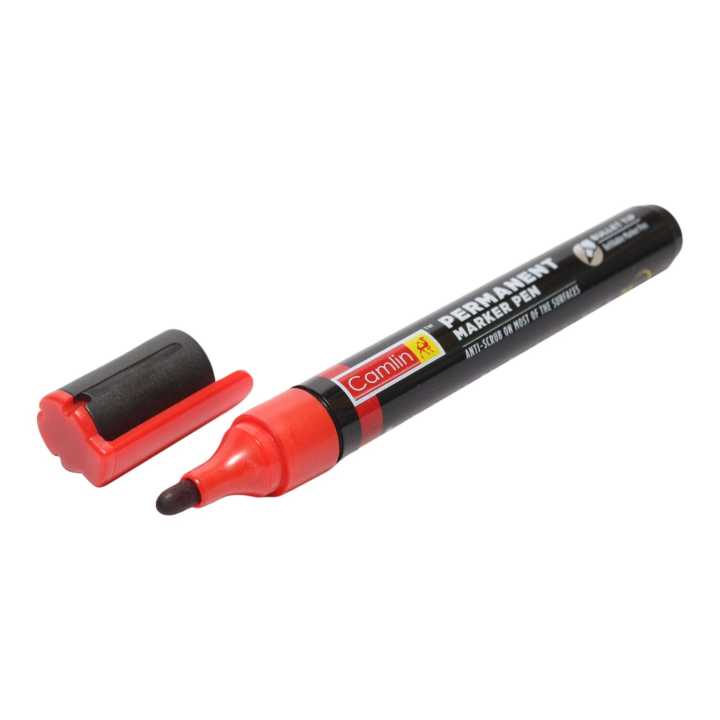 Camlin%20Permanent%20Red/black%20Marker%20Pen%20Pack%20Of%2012%20Pcs%20-%20Image%203