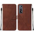 lthmy for OPPO Realme 7 4G / Narzo 20 Pro case slim Embossed PU Leather Flip Stand Wallet Card Slots Cover. 