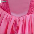 Anrushide 10T Costumes Party Birthday Show Kids Cosplay Kids Costumes Girls Skirt Princess Peach Pink Lace Costumes 2-. 