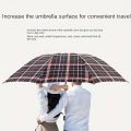 UV Protection Three Folding Check Umbrella For Unisex. 