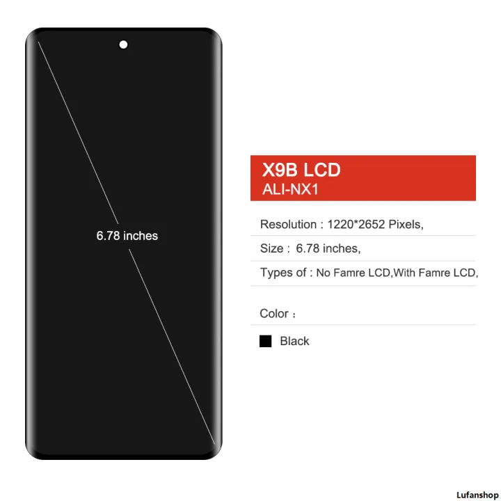 Lufanshop2025%20New%206.78%7C%20Screen%20Assembly%20for%20Honor%20X9b%20ALI-NX1%20LCD%20Display%20Digital%20Touch%20Screen%20With%20Frame%20for%20Honor%20X9b%20Screen%20Replacement%20-%20Image%206