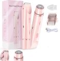 Dual Head Electric Rechargeable Hair Trimmer For Women, Multipurpose Bikini Razor and Face Shaver for Arms, Thighs, Body With USB Charging. 