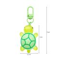Stylish Turtle Keychain Glow In The Dark Tortoise Keyring Unique Adorable Keychain Gift for Backpack Handbag Students. 