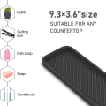 2 Pack Black Sink Organizer Tray Sponge Holder for Kitchen Sink Bathroom Tray Sponge Silicone Soap Holder. 