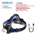 Portable Super Bright Powerful LED Fishing Headlamp 3 Lighting Modes Rechargeable Telescopic Zoom Flashlight Camping Bicycle Torch. 