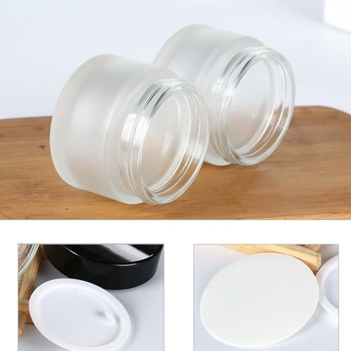 Frosted%20Glass%20Jar%20Refillable%20Ointment%20Bottles%20Empty%20Cosmetic%20Jar%20Pot%20Eye%20Shadow%20Face%20Cream%20Container%205/10/15/20/30/50/100g%20-%20Image%203