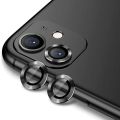 For IPhone 11  Camera Lens Protector - Individual Metal Ring Lens Cover - Black. 