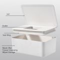 Mask storage box dustproof flip cover portable for home use. 