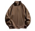 New Cool Chain Comfortable Terry Cotton Quarter Zip Sweatshirt For Men. 