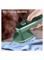 Portable Mini Steam Iron 2-in-1 Handheld Garment Steamer for Travel & Home – Flat & Hanging Iron. 