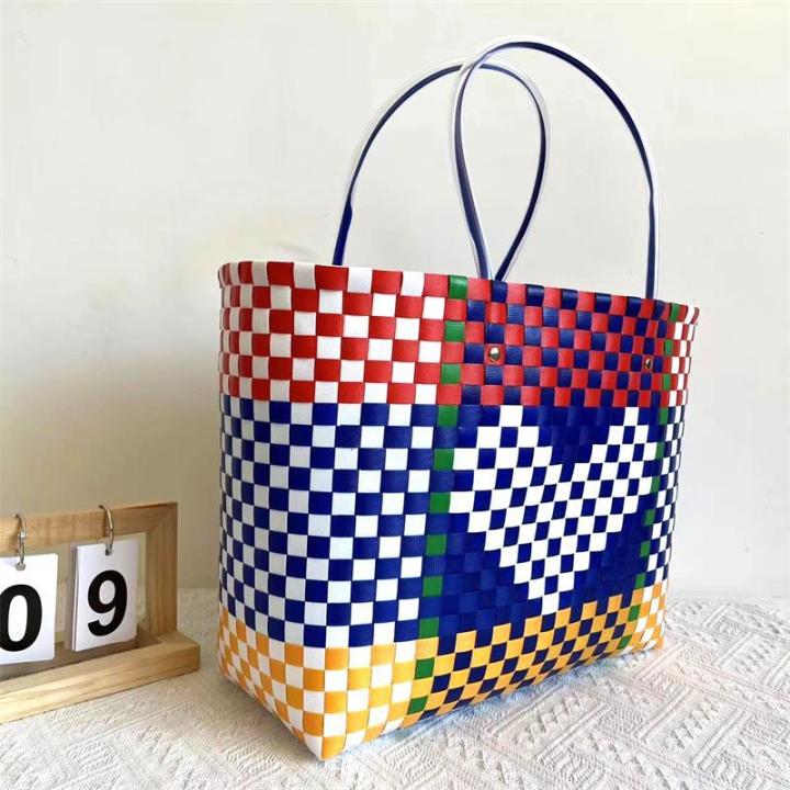 New%20Sam's%20Same%20Large%20Capacity%20Tote%20Bag%20Vegetable%20Basket%20Handheld%20Niche%20Style%20Heart%20Style%20Handwoven%20Bag%20-%20Image%203