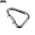 Petzl Delta N 10 Screwlink - Triangular Quick Link for Climbing Anchors. 