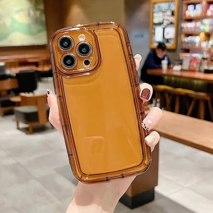 For%20iPhone%2014%20Plus%2013%20Pro%20Max%2012%2011%20Camera%20Protection%20Fat%20Waist%20Back%20Cover%20Phone%20Case%20ShockProof%20Clear%20TPU%20Soft%20Case%20Cover%20-%20Image%203