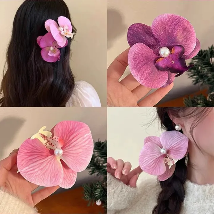 Spunky%20Add-ons%201PC%20Pearl%20Flower%20Hair%20Clip%20Cute%20Cloth%20Butterfly%20Orchid%20Orchid%20Flower%20Hairpin%20Side%20Clip%20-%20Image%202