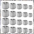20 Pcs Pipe Plug Fitting,1/8 1/4 3/8 1/2 3/4In NPT Male Internal Hex Thread Socket Pipe Plug Fitting Assortment Kit,B. 