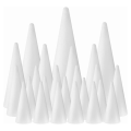 24Pack Craft Foam Cones Cones Shaped Foam for Arts, Crafts, Christmas Tree, School, DIY Craft Project. 