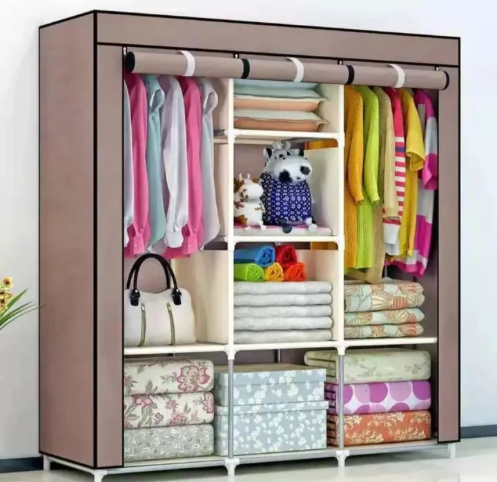 Portable%20Clothes%20Storage%20Organizer%20Rack%20Shelves,%20Cloth%20Daraz,%20Non-Fabric%20Cover%20Standing%20Closet%20-%20Image%205