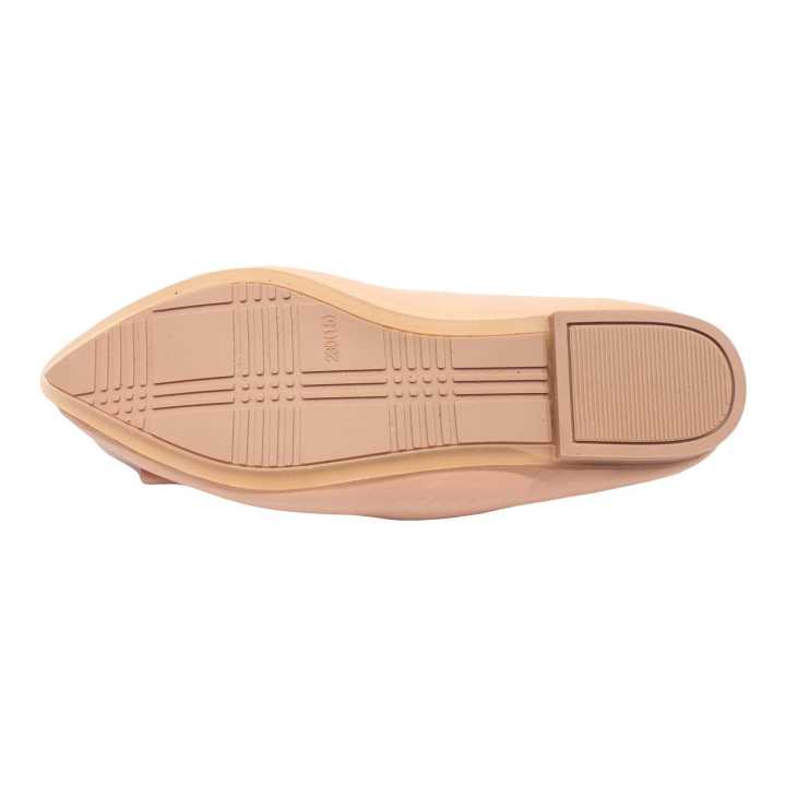 Peach%20Rectangle%20Buckle%20Design%20Closed%20Shoes%20For%20Women%20-%20Image%206
