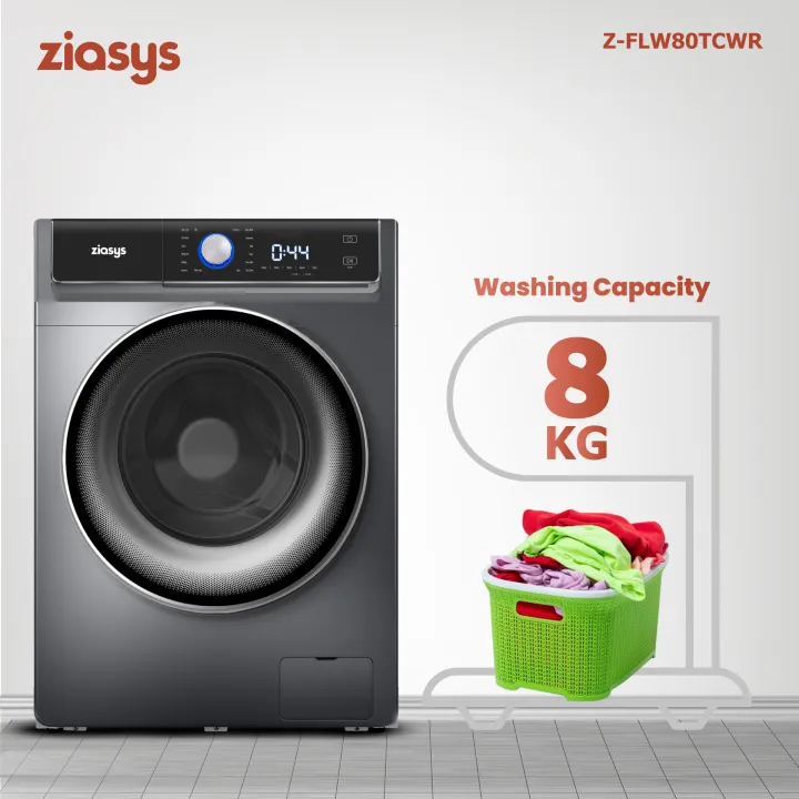 ZIASYS%208KG%20Front%20Load%20Smart%20Washing%20Machine%20-%20Z-FLW80TCWR%20-%20Image%204