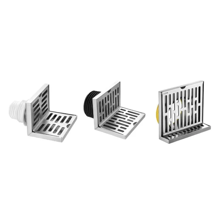 Corner Floor Drain Grid Grate PVC Pipe for Bathroom Balcony Kitchens ...