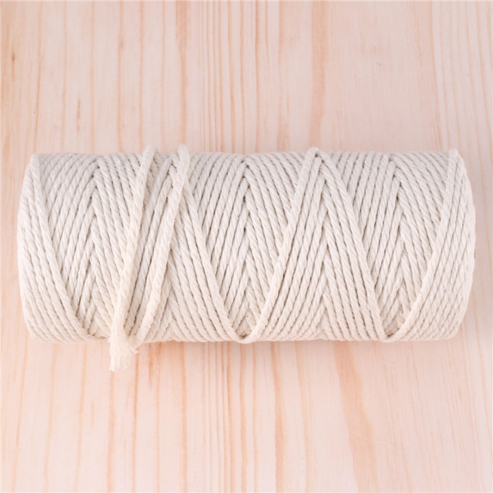 Macrame Rods Macrame Cotton Cord 3mm with Macrame Beads Wooden Rope Wooden Rod with ...