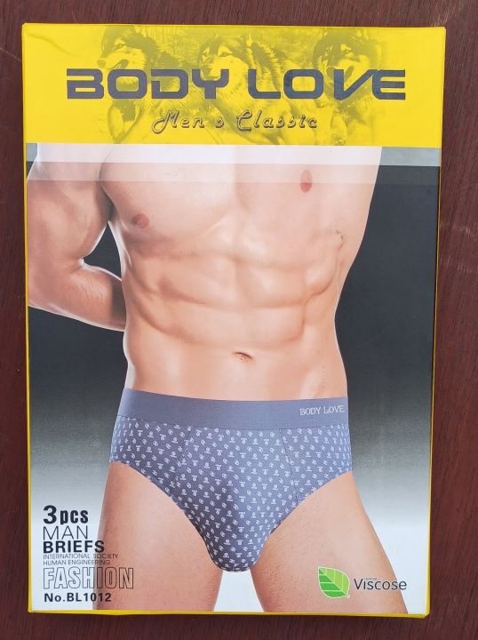 Pack of 3 Body Love Men's Briefs