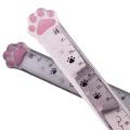 Novelty Students Stationery Plastic Kids Gifts Painting Scale Ruler Straight Ruler Cats Claw Ruler Measuring Ruler. 