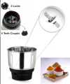 Small Mixer Grinder Chutney Jar (Steel Black). 