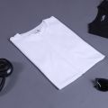 Basic Plain T-shirt - White. 