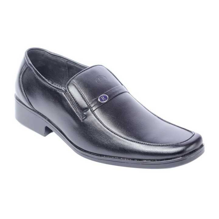 Sunrise Royal Black Pure Leather Formal Shoe For Men