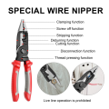 1Pc 6 in 1 Multifunctional Electrician Pliers Long Nose Pliers Wire Cable Cutter Stripper Wire Strippers Hand Tools. 