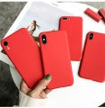Red Matte Phone Case For iphone 12 13 11 Pro XS Max XR X 8 7 6S 6 Plus SE 2020 Silicone Cases Solid Color Soft TPU Back Cover. 