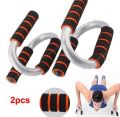 Push Up Stand Perfect Exercise Fitness Strength Training Equipment Portable Push Push-Up Bar (Silver). 