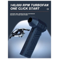 NCANRUI 140000RPM X7 Air Blower Wind Speeds 53m/S Vacuum Cleaner Turbo Jet Fan Electric Turbo Blower Blowing Dust Dryer. 